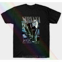 เสื้อยืดแขนสั้น คอกลม ผ้าฝ้ายแท้ พิมพ์ลายโปสเตอร์ Nirvana Grunge Band Kur Cobain 1982 94 แฟชั่นยอดนิยม สไตล์เรโทร สําหรับผู้ชาย และผู้หญิง 7NWX