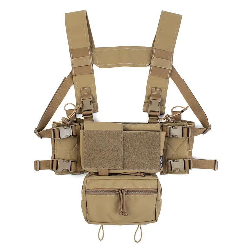 TOPTACPRO Tatcical Chest Rig Bag Chest Recon Bag MOLLE Front Shoulder Strap  Pack