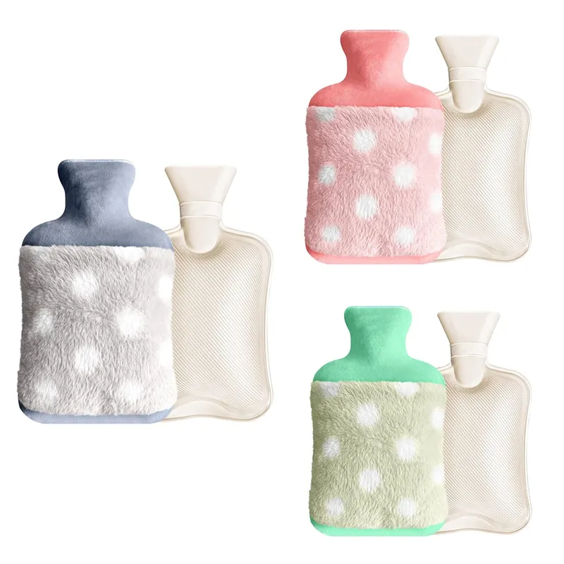 Premium Hot Water Bottle With Cover, 800ml Hot Water Bottle With Soft Plush  Cover, Bed Bottle With Fleece Cover For Kids And Adults, Pain Relief, Hot