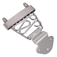 BNGUITAR Trapeze Tailpiece แบบมีสายคล้องสำหรับกีตาร์แจ๊ส6สาย