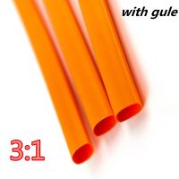 1M  Orange 3:1 Heat Shrink Tube with Glue Dual Wall Tubing Diameter 25.4-39mm Adhesive Lined Sleeve Wrap Cable Management