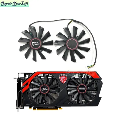 New 95mm 4Pin Graphics Card Cooling Fan for MSI GTX 780Ti0Ti R9 290X290280X280270X Gaming Cooler PLD10010S12HH