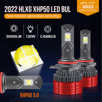 XHP50 K5C Bi Led H7 LED Canbus หลอดไฟมินิโปรเจคเตอร์เลนส์ H1 LED H4 H11 HB3 HB4 Hir2หมอกโคมไฟ6000K PTF 30000LM HLXG