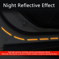 QHCP รถประตูคำเตือน Mark สติกเกอร์สะท้อนแสง Night Safety Reflector Fit สำหรับ Subaru Forester 2019 2020 2021อุปกรณ์เสริมภายนอก