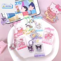 My Melody Pachacco Kuromi พวงกุญแจที่วางโทรศัพท์คิตตี้ Cinnamoroll Kuromi จี้อะคริลิค Cinnamoroll ที่วางโทรศัพท์คาวาอี้ดีไซน์เพรียวบางจี้คิตตี้ที่ตั้งโทรศัพท์มือถือผู้หญิงผู้หญิง