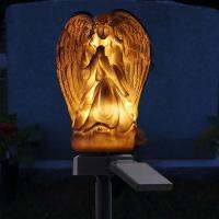 SOLLED Simple Angel Shape ไฟ LED พลังงานแสงอาทิตย์สำหรับตกแต่งสนามหญ้าสวน【คลังสินค้าพร้อม】