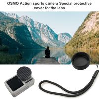 Compatible With For DJI Lingbi OSMO Action Sports Camera Lens Protection Cover Scratch Pad Sponge Pad With Lanyard Accessories