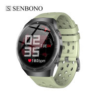 SENBONO MAX1สมาร์ทวอทช์ผู้หญิงผู้ชาย Ip68กันน้ำ24โหมดกีฬาสร้อยข้อมือฟิตเนสสำหรับโทรศัพท์ IOS Android Huawei