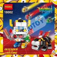 ตัวต่อ DECOOL18002  โวลตรอน บริคเฮด Voltron Brick Head จำนวน 455+ ชิ้น