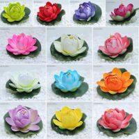 【YD】 1/5/50 Pieces Artificial Fake Buds Leaves Lilies Floating Pool Pond flowers waterproof Wedding Decoration C97TH