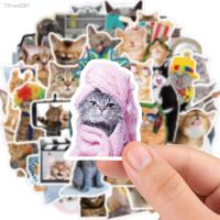 10/30/65pcs Funny Cat Stickers Kawaii Cute Cartoon Decals DIY Skateboard Notebook Luggage Phone Fridge Bike PVC Car Sticker Toys