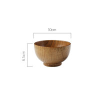 1Pc Japanese Style Wooden Bowl Wood Rice Soup Bowl Salad Bowl Food Container Large Small Bowl For Kids Tableware Wooden Utensils