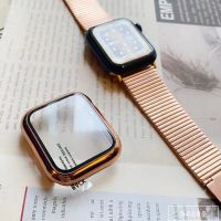 case เคส iwatch สำหรับ watch 7 case iwatch เคส + ฟิลม์กระจกในตัว เคสกระจก ขนาด41mm 45MM .