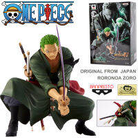 Figure ฟิกเกอร์ งานแท้ 100% แมวทอง Banpresto One Piece วันพีซ เต็มพิกัดสลัดจอมลุย วันพีช Roronoa Zoro โรโรโนอา โซโร อนิเมะ มังงะ manga Model โมเดล