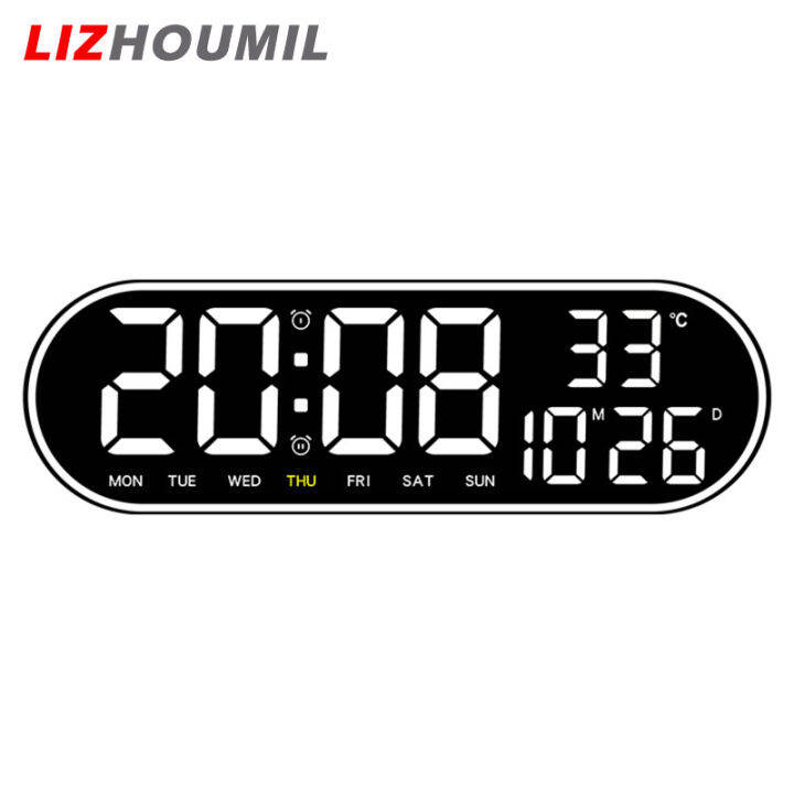 lizhoumil-นาฬิกาติดผนังปรับความสว่างได้5ระดับ-หน้าจอจอแสดงผล-led-ขนาดใหญ่เตือนนาฬิกา15นิ้วสำหรับบ้านบ้านไร่สำนักงาน