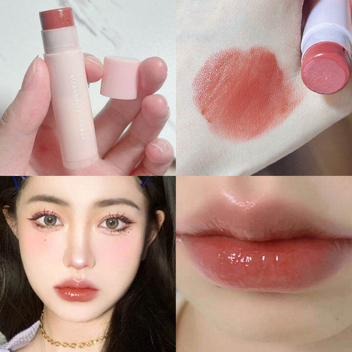 Cute Fruit Lip Balm Peach Tea Color Lip Gloss Natural Lasting