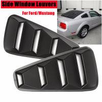 2Pcs Louvers สปอยเลอร์แผงด้านหลังฝาครอบหน้าต่างไตรมาสสำหรับ Ford Mustang 2015 ~ 2018รถเปลี่ยน