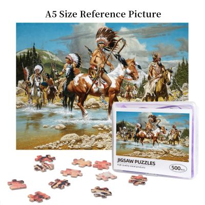 Masterpieces - The Chiefs Wooden Jigsaw Puzzle 500 Pieces Educational Toy Painting Art Decor Decompression toys 500pcs