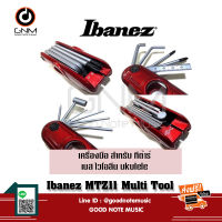 เครื่องมือ สำหรับ กีตาร์ไฟฟ้าและเบส Ibanez  banez MTZ11 Multi-Purpose Tool for Guitars / Bass Guitars / Drums / 11-in-1 Red รุ่น MTZ11