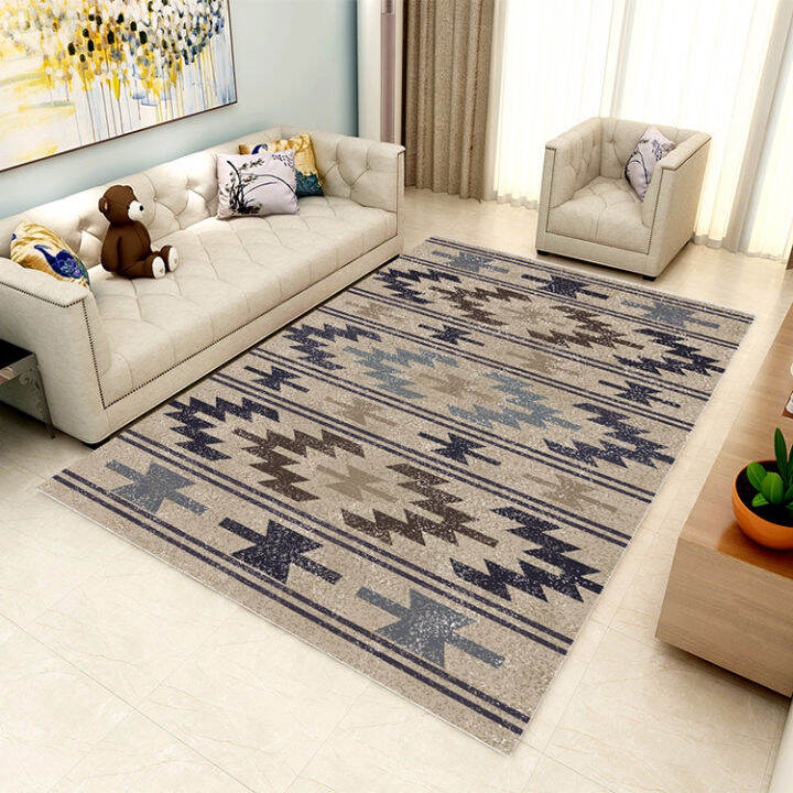 Carpet for living room 4.9ft x 5.9ft / 150cm x 180cm 3D Geometric Comfortable Lounge Area