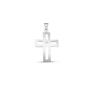 Silver Chris Cross Pendant/จี้เงินคริสครอส