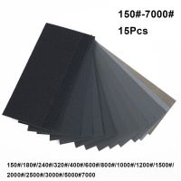 15/36/42Pcs Sandpapers Wet Dry Use Assorted Sand Paper Sheets Home Coarse 150-7000 Grit Polishing Car Metal Glass Wood Sandpaper Power Sanders