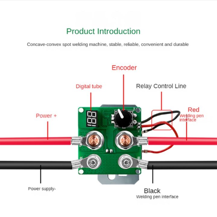 12v199-relay-model-spot-welder-relay-spot-welding-machine-control-board-diy-full-set-parts-one-pen