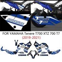 สำหรับ YAMAHA Tenere T700 XTZ 700ชุดรูปลอกแผ่นสติกเกอร์ถังเชื้อเพลิงรถมอเตอร์ไซค์ T7ชุดป้องกันถังน้ำพับได้พกพาได้2019 2020 2021