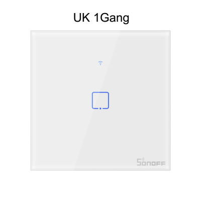 สวิตช์ไฟระบบสัมผัสผนังอัจฉริยะสวิตช์ผนัง WIFI TX Series สำหรับสมาร์ทโฮมทำงานร่วมกับ Alexa Google Home - UK 1 Gang