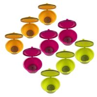 【YF】 3 pcs/pacote uso 150 vezes dolce gusto cápsula de café plástico recarregável reutilizável compatível com nescafe recarga