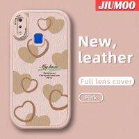 เคส JIUMOO เคสสำหรับ Vivo Y91 Y1s Y91C Y91i เคส Y97กระแสแฟชั่นสวยงามเคสโทรศัพท์บางนุ่มหนังซิลิกาเจลสีปกป้องเลนส์จากเคสกันกระแทก