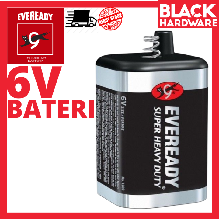 BLACK HARDWARE Eveready Super Heavy Duty Carbon Zinc Lantern Bateri ...