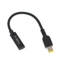 【⊕Good quality⊕】 d7zaa4b 15ซม Pd Usb-C Female ถึง Mini Slim Cable สำหรับ Thinkpad 10แท็บเล็ตและ Helix 2 12V อะแดปเตอร์สายแปลง