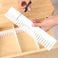 5Pcs Adjustable Drawer Divider DIY Storage Shelves Household Free Combination Partition Board Makeup Sock Underwear Organizer