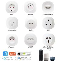 TUYA WiFi Smart Mini Home Socket 16A Japan UK EU France Israel Italy APP Voice Control Function  Compatible with Alexa Google Ratchets Sockets