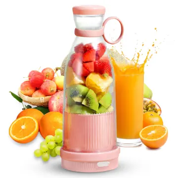 1pc Wireless Portable Juicer Cup With Safety Lock, USB Rechargeable Mini  Blender, Suitable For Juice, Smoothies And Ice Drinks