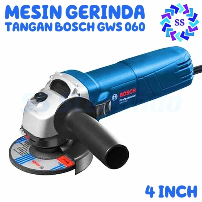 MESIN GERINDA TANGAN BOSCH GWS 060 - 4 INCH | Lazada Indonesia