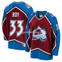 ❍ g40349011chao 037A เสื้อกีฬาแขนยาว NHL Colorado Avalanche Jersey Roy Hockey พลัสไซซ์