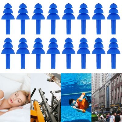 10pcs Soft Silicone Waterproof Swimming Ear Plugs Sound Insulation Ear Protector Anti Noise Snore Comfortable Sleeping Earplugs
