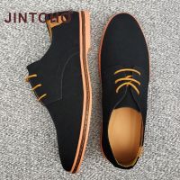 COD ♘◇ The Outline Shop27dgsd6gfd 2022 Spring Suede Leather Men Shoes Oxford Casual Shoes Classic Sneakers Comfortable Footwear Dress Shoes Large Size Flats