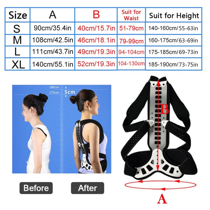 metal-back-brace-posture-corrector-spinal-brace-support-recover-humpback-correction-neck-shoulder-back-support-pain-relief