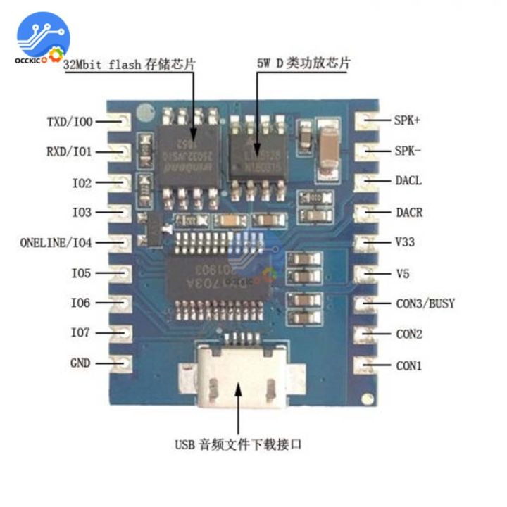 cw-usb-mp3-module-audio-board-i-o-uart-contorl-4mbytes-flash-wma-decoder