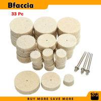 Bfaccia ขนแกะ64ชิ้น/เซ็ตรู้สึกล้อสำหรับขัดเจียขัดแปรงแผ่นขัดหัวทรายบดก้าน3มม. สำหรับสว่านปากกาสว่าน Dremel