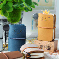 New 2022 Super Mini Hand Ledger Top Layer Cowhide Handmade Notepad Cute Portable Travel Notebook Diary Stationery Supplies