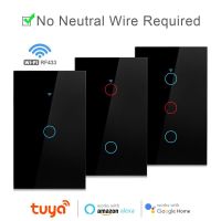 ↂ Tuya Smart Life Home House WiFi Wireless Remote Wall Switch Voice Control Touch Sensor LED Light Switches Alexa Google Home 220V