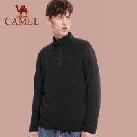 เสื้อแจ็คเก็ตขนแกะที่อบอุ่นของผู้ชาย Camel Outdoor Stand Collar Zipper Fleece Tops