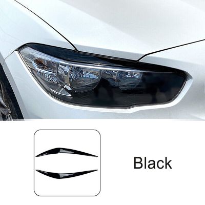 For BMW 1 Series F20 116I 118I M135I 2015-2019 Front Headlight Cover Garnish Strip Eyebrow Cover Trim Sticker Resin Car Accessories Supplies