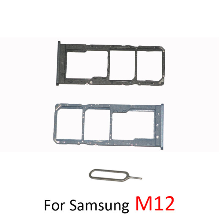 ถาดใส่การ์ด SIM Micro SD สำหรับ Samsung Galaxy M12 ใหม่โทรศัพท์ซิมการ์ดชิปช่องใส่การ์ดสำหรับ Samsung m12 พร้อม Ejector-fbgbxgfngfnfnx
