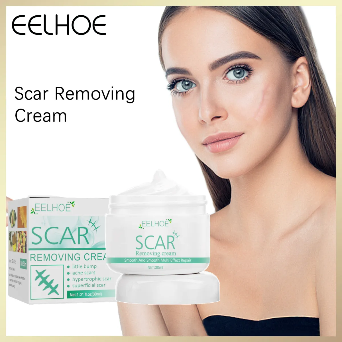 Scar Repair Cream Face Stretch Marks Acne Remove Promote Cell