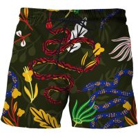 2023 New 3D printing Snake pattern men swimsuit loose shorts men’s summer sports casual mens beach pants male Bermudan shorts